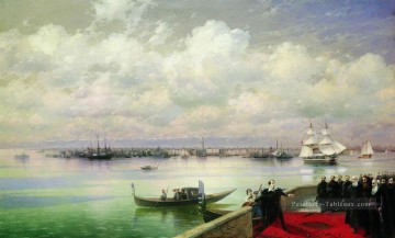 Byron visitant mhitarists sur l’île de St Lazare à Venise Ivan Aivazovsky Peinture à l'huile